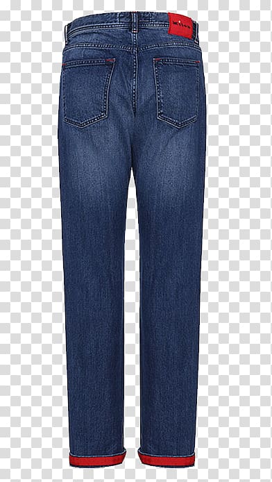 Jeans Denim Blue Waist, KITON back of blue jeans transparent background PNG clipart