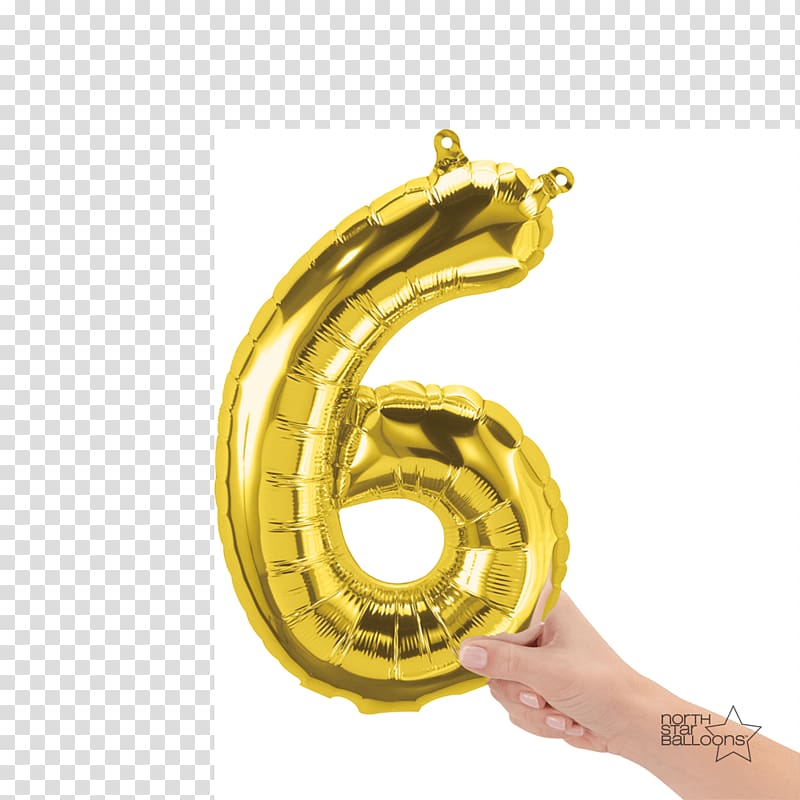 Mylar balloon Gold Number Party, Balloon Party Gold Birthday Foil, Gold Number transparent background PNG clipart