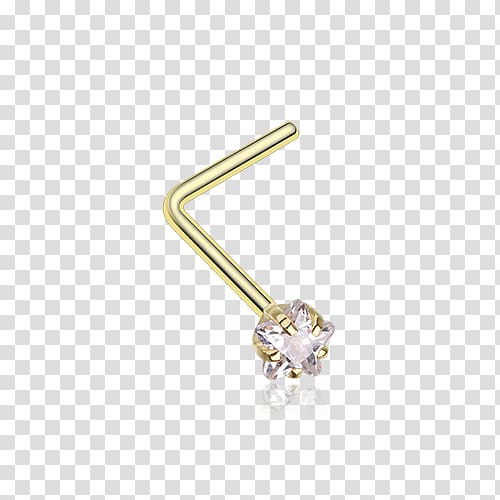 Earring Prong setting Body Jewellery Nose piercing, Jewellery transparent background PNG clipart