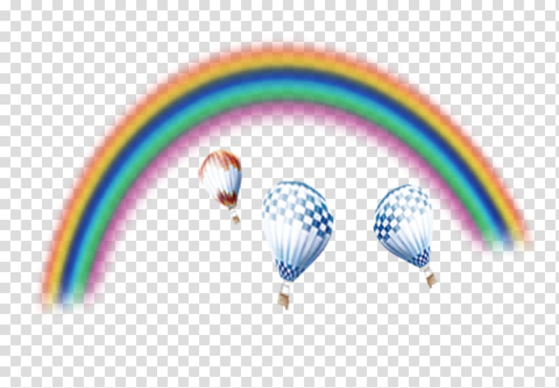 Rainbow Balloon Computer file, rainbow transparent background PNG clipart