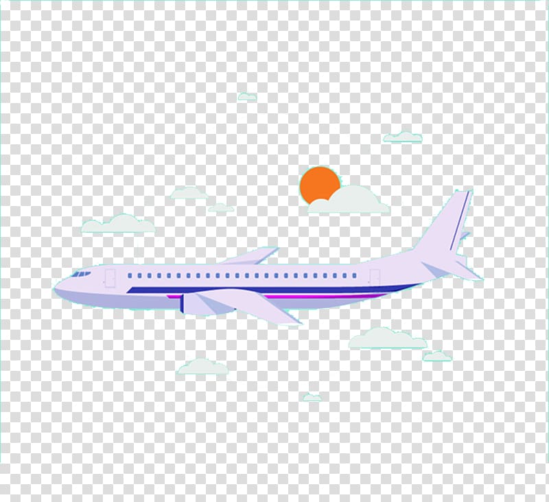 Narrow-body aircraft Illustration, aircraft transparent background PNG clipart