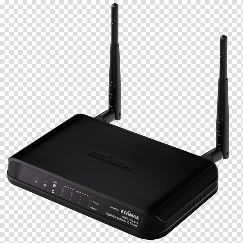 Wireless router Edimax Modem, Wireless Network Interface Controller transparent background PNG clipart