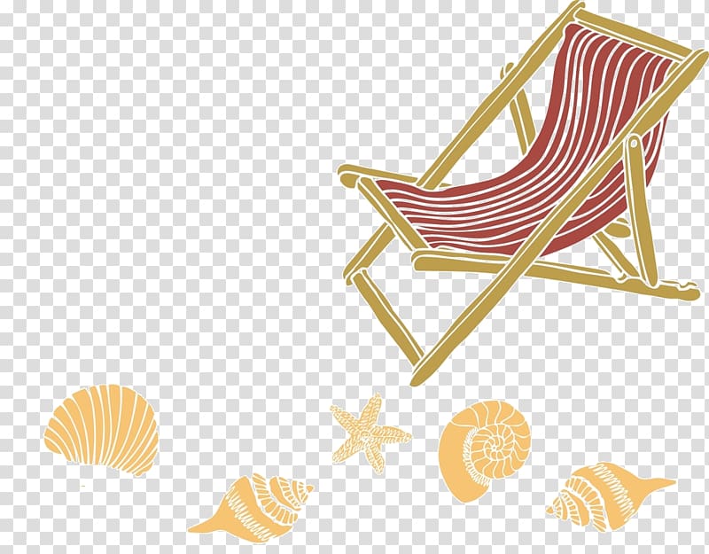 Beach Oil painting Chair Sea, beach transparent background PNG clipart
