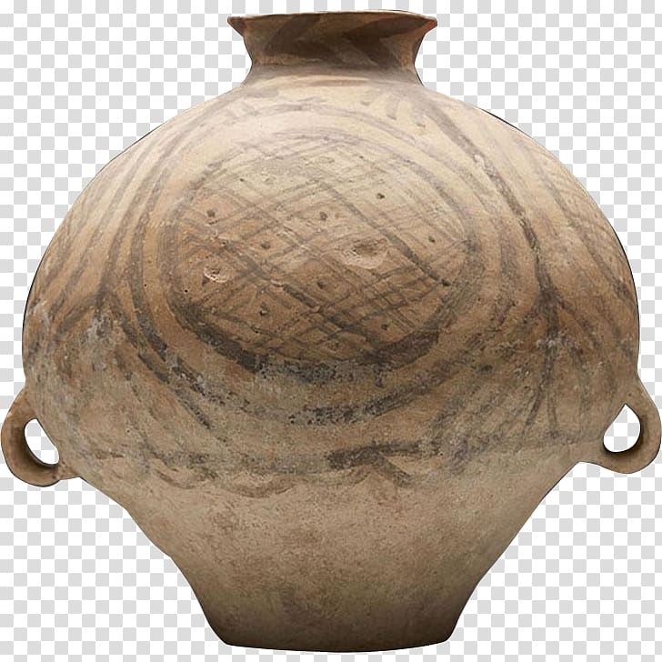 Neolithic 3rd millennium BC Yangshao culture Jar, jar transparent background PNG clipart