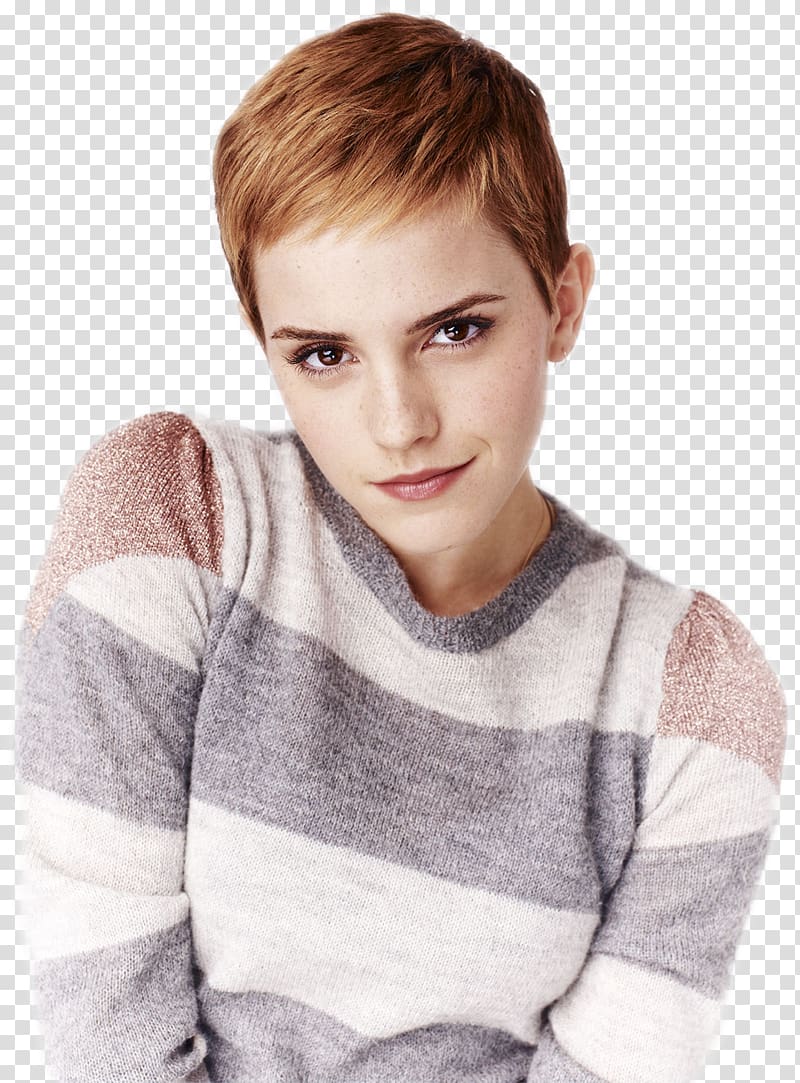 Emma Watson Pixie cut Hairstyle Short hair, chloe grace moretz transparent  background PNG clipart | HiClipart