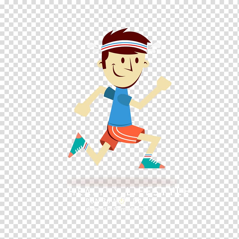 running man illustration with text overlay, Running Cartoon, Running man cartoon transparent background PNG clipart