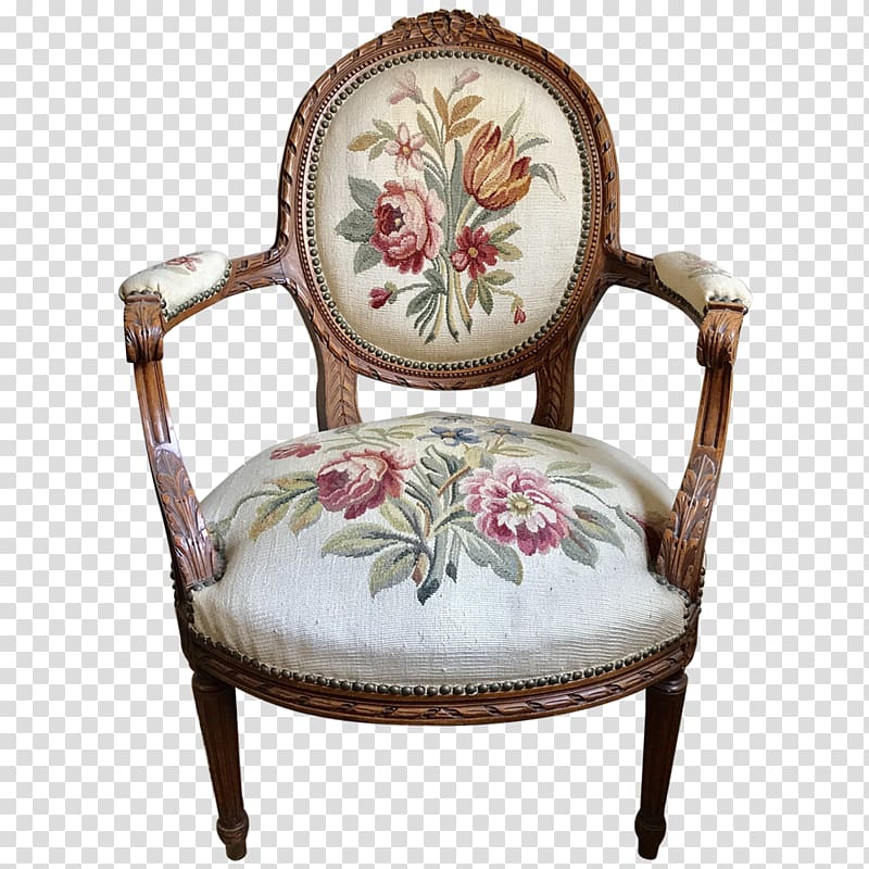 Louis XVI style Fauteuil Comfort Chair Textile, chair transparent background PNG clipart
