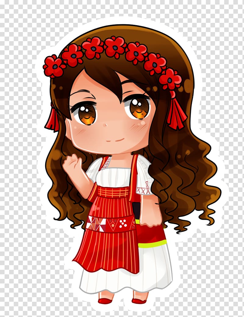 Anime Girls Scene Mexican Costumes Regional Stock Vector (Royalty Free)  2325983075 | Shutterstock