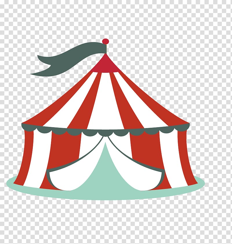 red and white carnival tent , Circus Clown Carpa Tent, Circus transparent background PNG clipart
