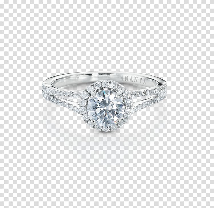 Diamond Engagement ring Jewellery Solitär-Ring, ring halo transparent background PNG clipart