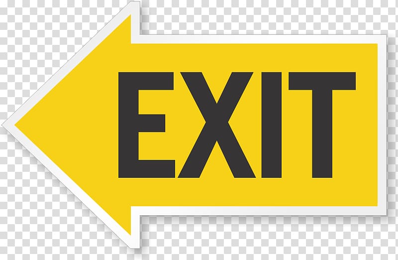 Logo Arrow Exit sign Signage, Arrow transparent background PNG clipart