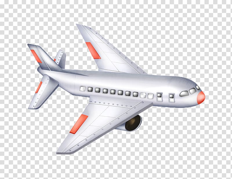 Airplane Aircraft Illustration, Cartoon airplane transparent background PNG clipart