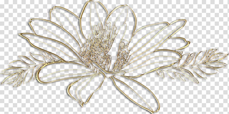 Jewellery Clothing Accessories Cut flowers Silver, gold lace transparent background PNG clipart