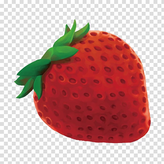 Strawberry Aedmaasikas Fruit, 3d of fruit material transparent background PNG clipart