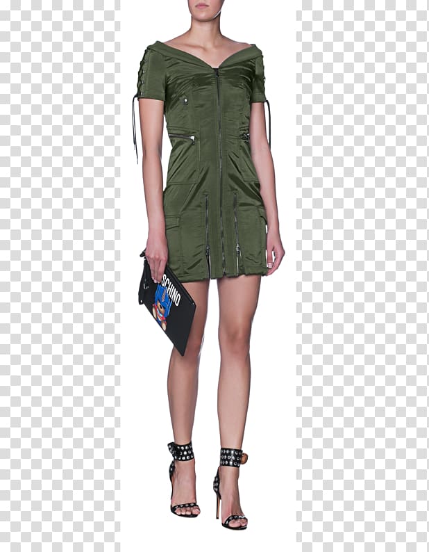 Dress Military Italian fashion Moschino, dress transparent background PNG clipart