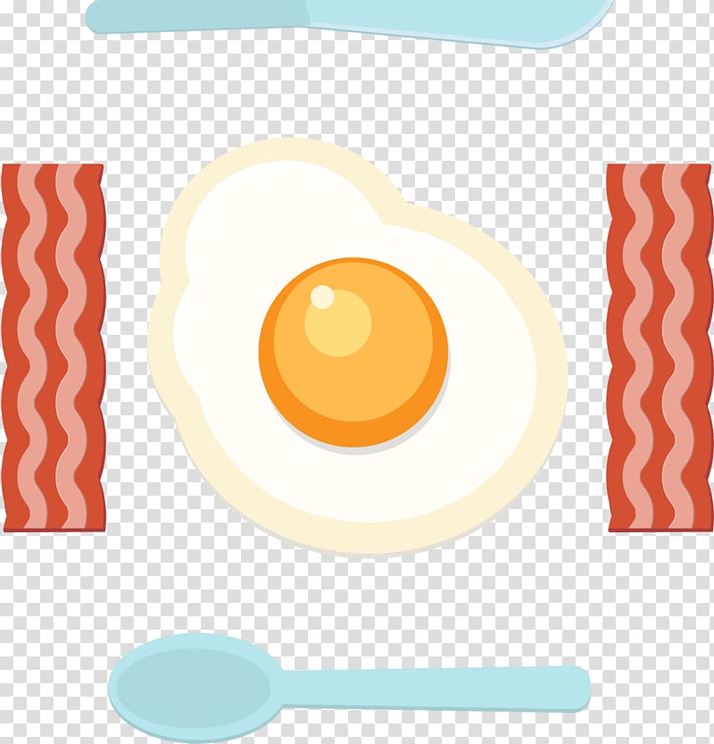 Ice cream Fried egg Frying, Cartoon fried egg dishes transparent background PNG clipart