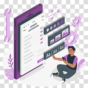 illustration, Advanced customization, mobile, device, technology, design, user, preferences, settings transparent background PNG clipart thumbnail