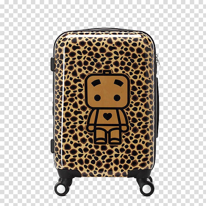Suitcase Box Travel Tmall Trolley, Leopard Zhang box trunk transparent background PNG clipart