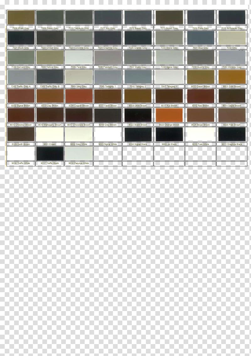 RAL colour standard Color chart Electronic color code Pantone, paint transparent background PNG clipart