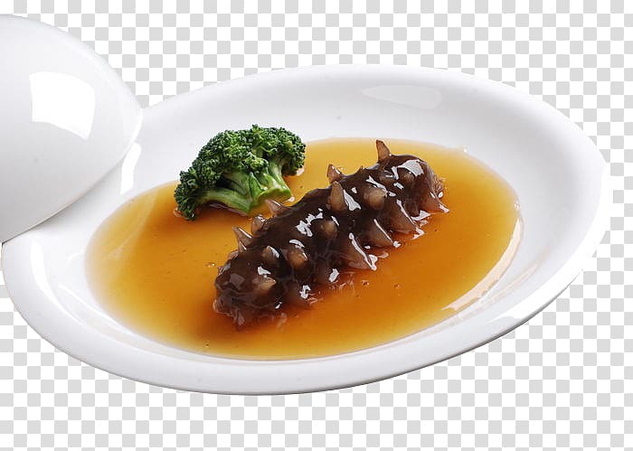 Chinese cuisine Sea cucumber as food Dish, Food Sea Cucumber transparent background PNG clipart
