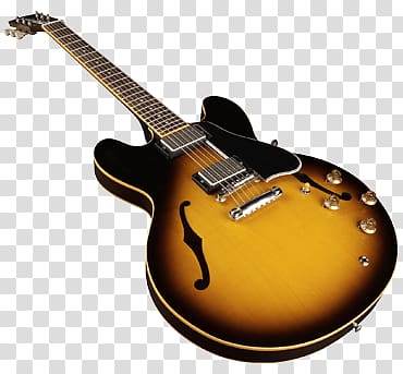 black and brown electric guitar, Guitar Electroacoustic transparent background PNG clipart