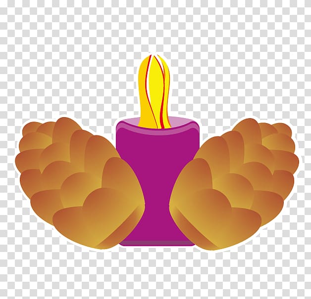, Angel prayer candles transparent background PNG clipart