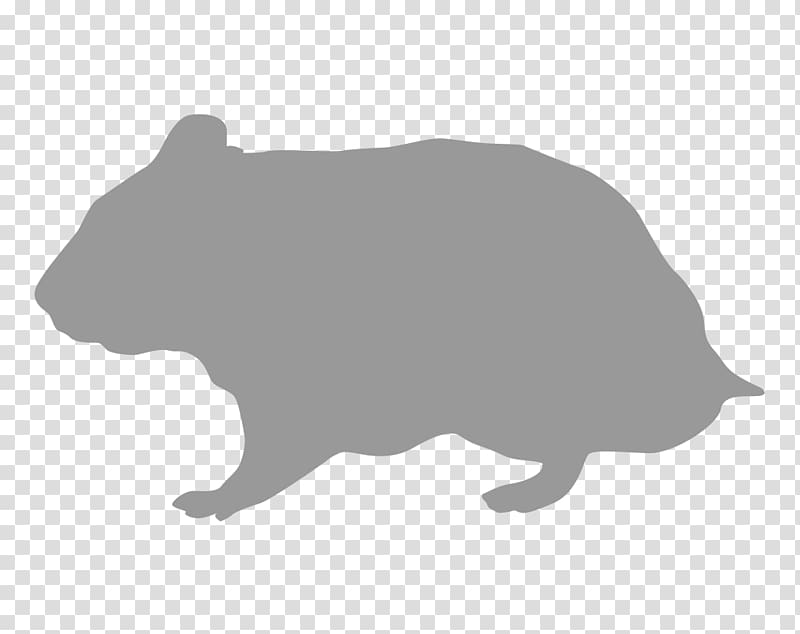 Rodent Hamster Silhouette Gerbil, hamster transparent background PNG clipart