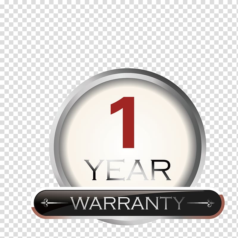 1 Year Warranty Png - Free Transparent PNG Clipart Images Download