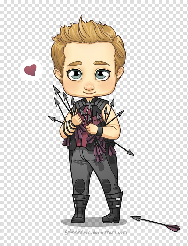 Clint Barton Chibi Fan art, Hawkeye transparent background PNG clipart