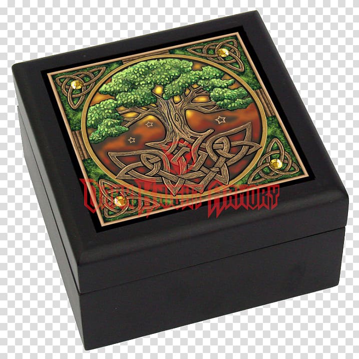 Tree of life Wooden box Whispers from the Celtic Wildwood, box transparent background PNG clipart