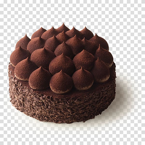 Flourless chocolate cake Chocolate truffle Ganache Praline, chocolate cake transparent background PNG clipart