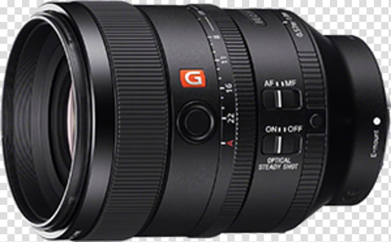 Sony FE 100mm F2.8 STF GM OSS Sony α Camera lens Sony E-mount Tele lens, sony transparent background PNG clipart