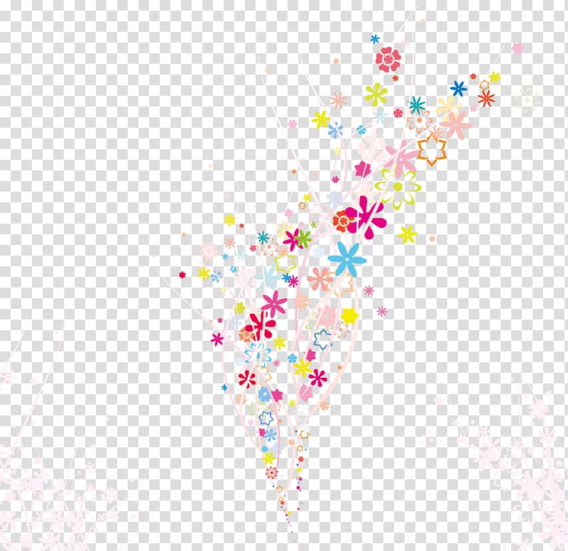 flowers , Swirl: The Tap Dot Arcader Illustration, abstract transparent background PNG clipart