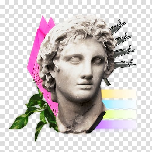 statue of David illustration, Vaporwave Mobile Phone Accessories iPhone Glitch art, others transparent background PNG clipart