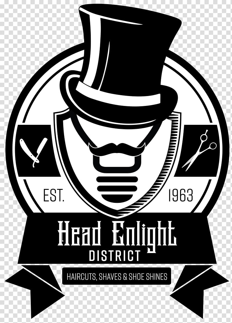 HED Head Enlight District Barber & Store Beard Headgear Font, transparent background PNG clipart