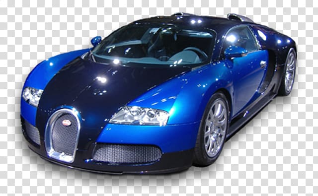 2011 Bugatti Veyron Sports car Luxury vehicle Lamborghini Aventador, Blue sports car transparent background PNG clipart