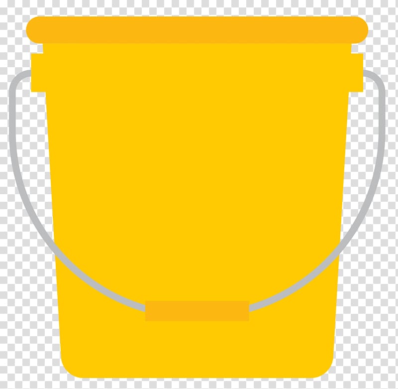 , cartoon orange water bucket transparent background PNG clipart