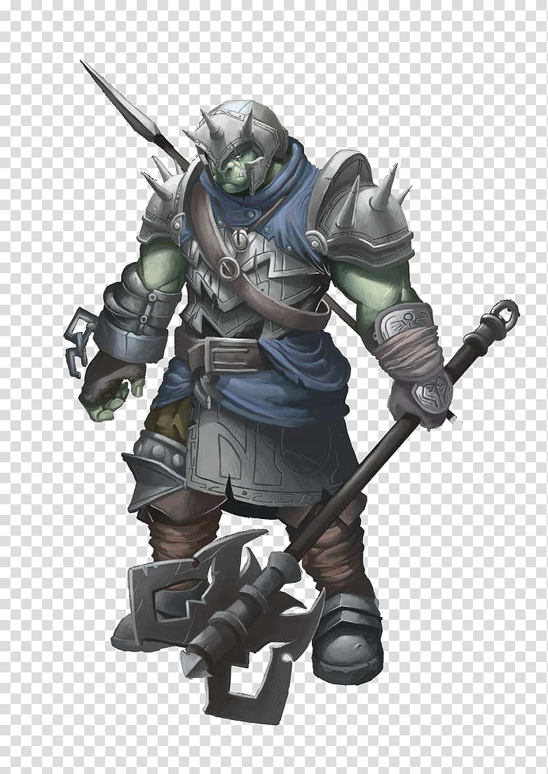 Pathfinder Roleplaying Game Dungeons & Dragons Knight d20 System Half-orc, token rpg transparent background PNG clipart