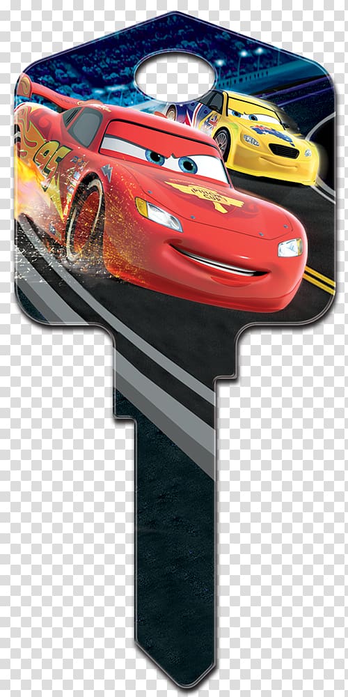 Lightning McQueen Mickey Mouse Saturn SC1 Key blank Cars, lightening mcqueen transparent background PNG clipart