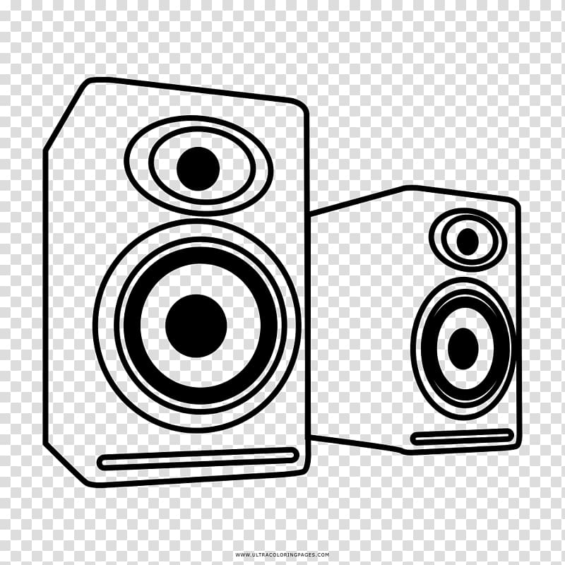 dj speaker drawing