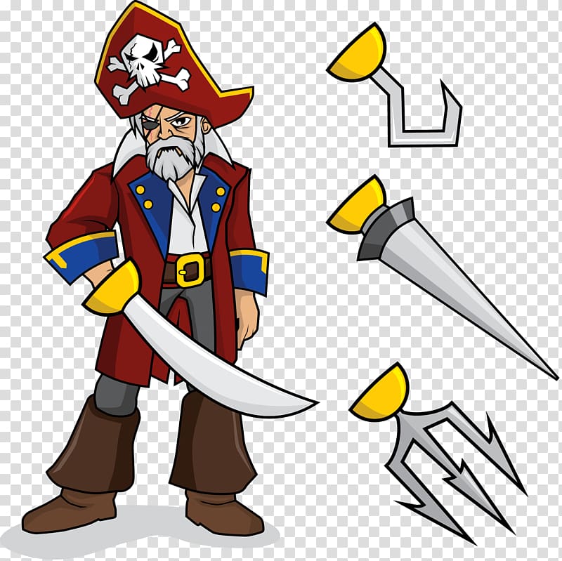 Piracy Euclidean Illustration, Pirate transparent background PNG clipart