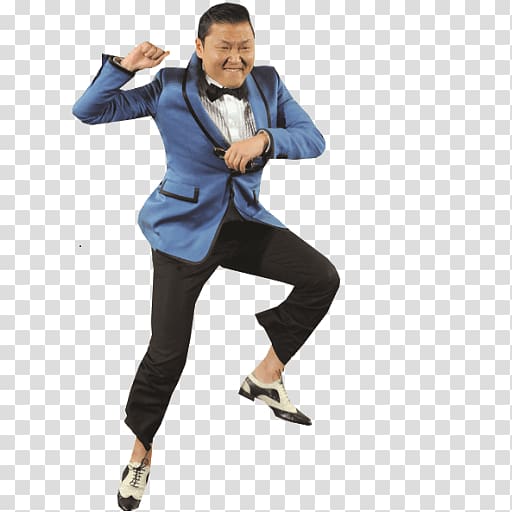 Psy, Psy Dancing Blue transparent background PNG clipart