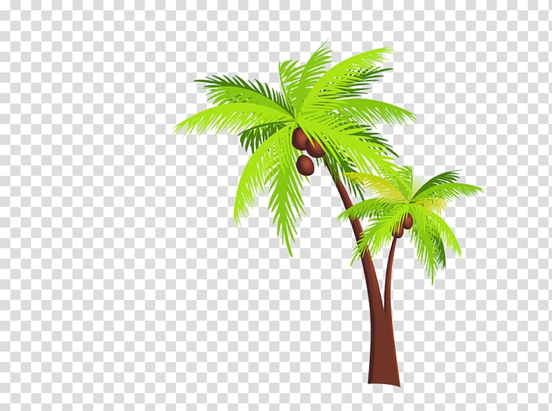 coconut tree digital , Kerala Arecaceae Coconut Travel Icon, coconut tree transparent background PNG clipart