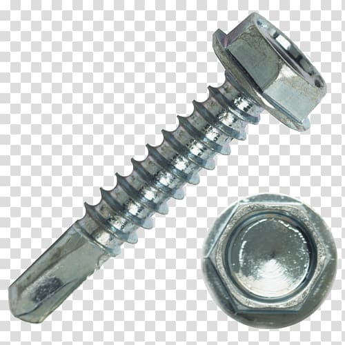 Self-tapping screw Bolt Screw thread Fastener, screw transparent background PNG clipart
