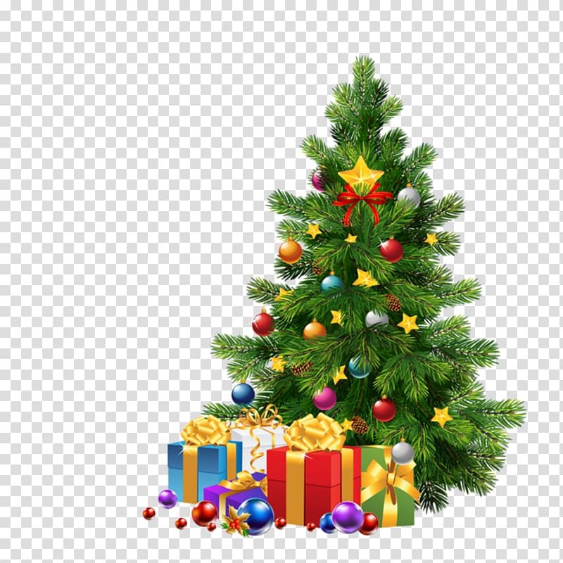 Santa Claus Christmas tree Christmas ornament , Christmas tree HD Free matting material transparent background PNG clipart