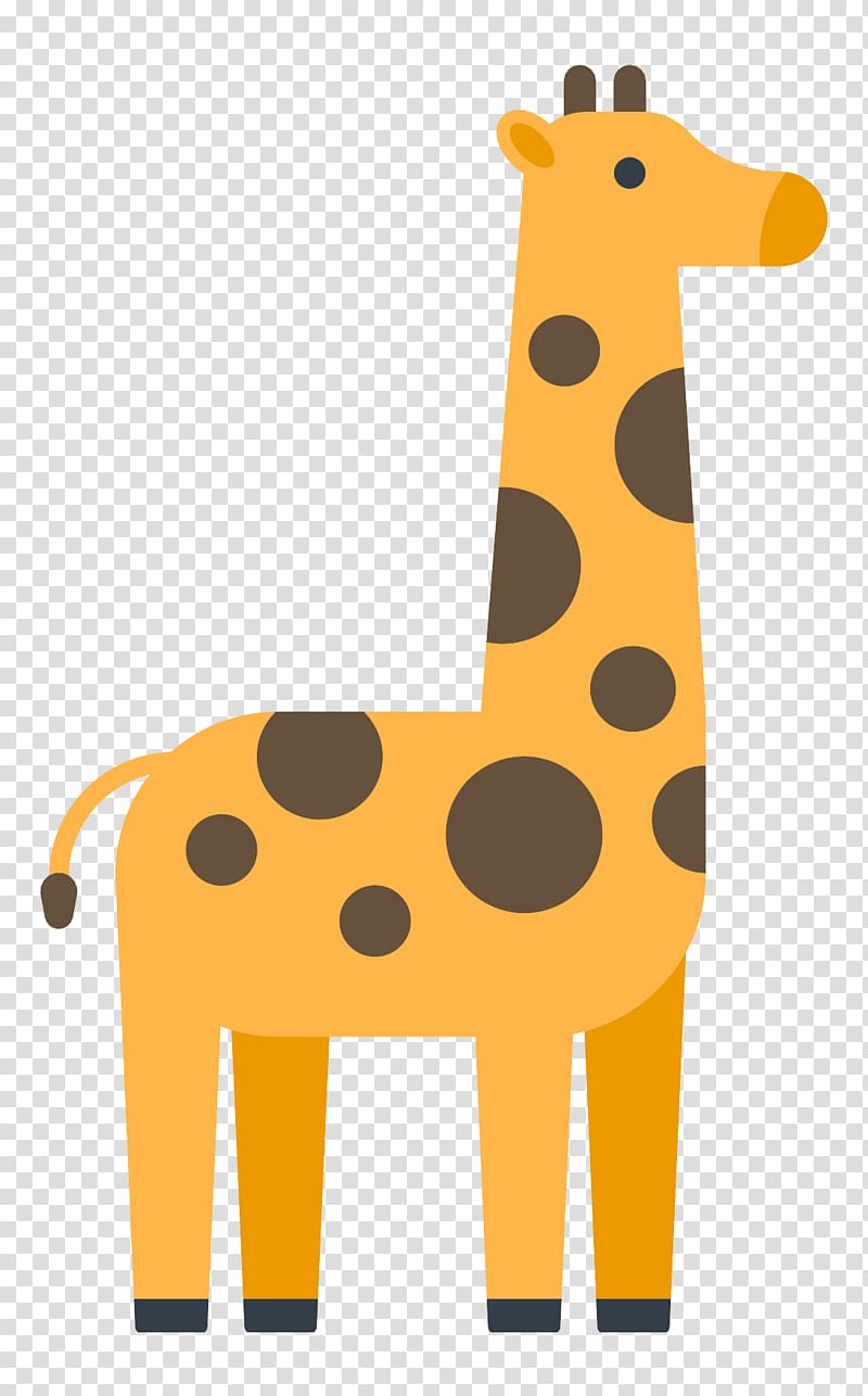Northern giraffe Icon, Cute giraffe transparent background PNG clipart