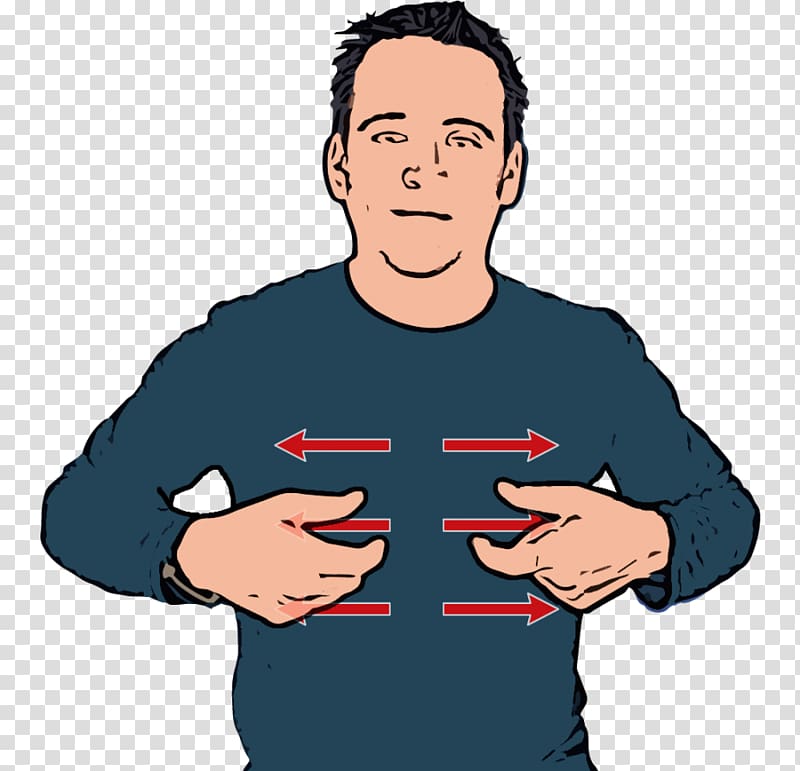 British Sign Language American Sign Language, bones transparent background PNG clipart