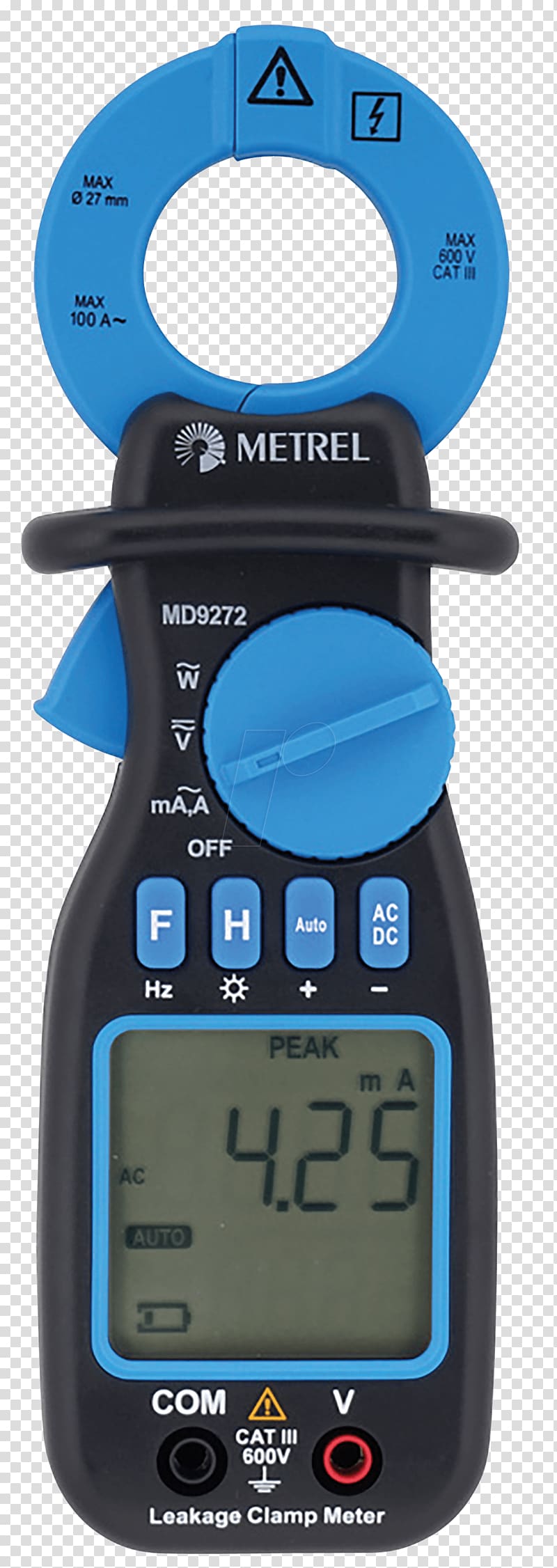 Metrel d.d. Wattmeter Leakage True RMS converter Current clamp, Maryland transparent background PNG clipart