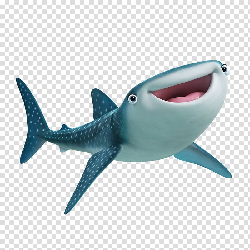 blue whale shark, Marlin Nemo Pixar Character Film, dory transparent background PNG clipart