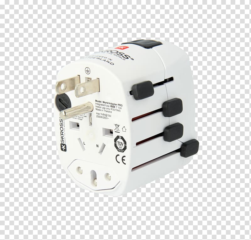 AC adapter AC power plugs and sockets Ground Cestovní adaptér, Portable Game Console Accessory transparent background PNG clipart